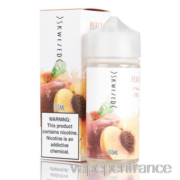 Pêche Par Skwezed E-liquide - Stylo Vape 100 Ml 0 Mg